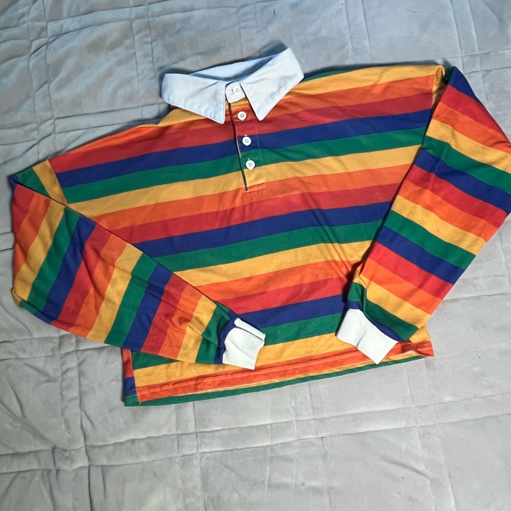 ROMWE Vibrant Striped Kids Polo